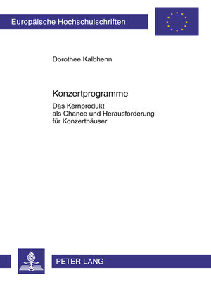 cover image of Konzertprogramme